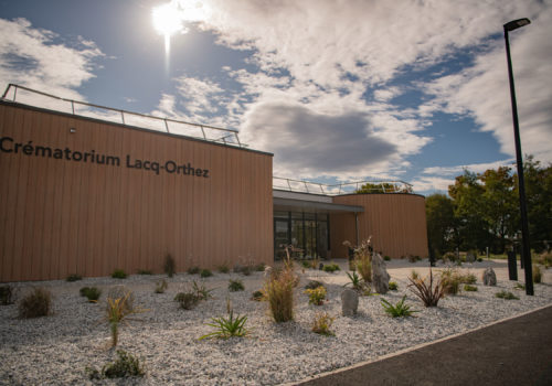 Façade du crématorium de Lacq Orthez