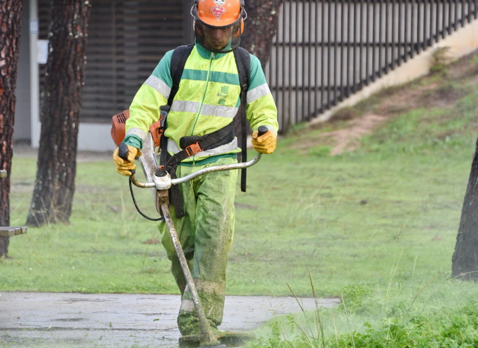 Entretien des espaces verts au Rotofil